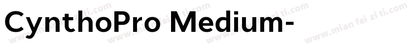CynthoPro Medium字体转换